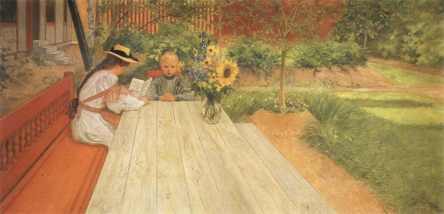 Carl Larsson The First Homework